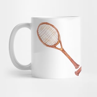 tennis racket with tennis ball Mug